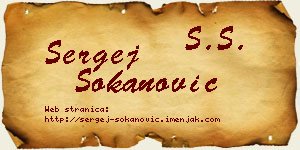 Sergej Sokanović vizit kartica
